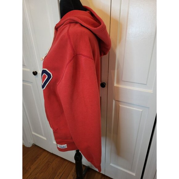 Vintage Red/Blue Y2K Ralph Lauren Polo Hoodie Patch Letters M Preppy Retro y2K - Picture 6 of 8